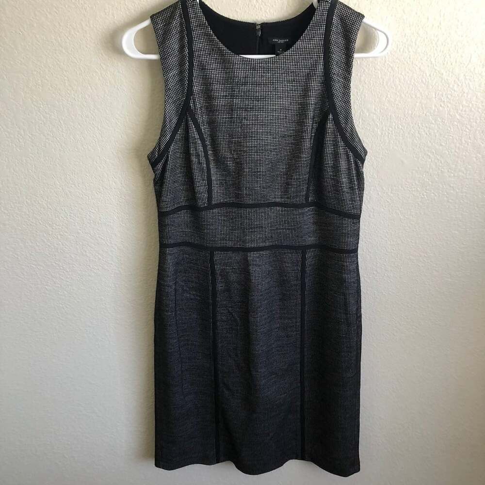 Ann Taylor grey/black cocktail dress size 6